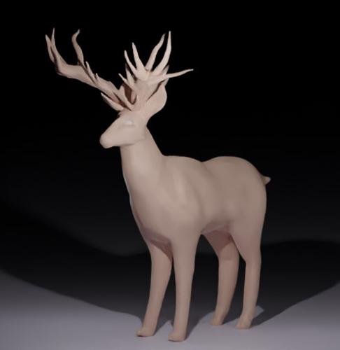 Deer sculpting preview image